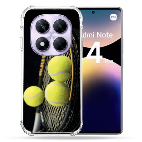 Cokitec Coque Renforcée pour Xiaomi Redmi Note 14 Pro 4G Sport Tennis Balls