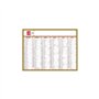 Exacompta - 34411E - Calendrier Tricolore - 13 x 17 cm - Semestriel 2025 - Coloris rouge