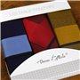 Mouchoirs Tissu Homme Premium 100% Coton Peigné - 45cm x 45cm - 3 Pièces - Modèle A13