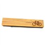 BOBIJOO JEWELRY - Pince à Cravate en Bois Vélo Cycliste Gravée Coureur Bicyclette Bobo Ecolo