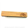 BOBIJOO JEWELRY - Pince à Cravate en Bois Vélo Cycliste Gravée Coureur Bicyclette Bobo Ecolo