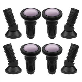 cyclingcolors 8X Embout rentrant revêtement Téflon Pied Rond orientable réglage Base Protection Meuble Chaise étagère Table, 25/ cyclingcolors 8X Embout rentrant revêtement Téflon Pied Rond orientable réglage Base Protection Meuble Chaise étagère Table