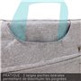 Waytex 71011 Sacoche Elégance pour Ordinateur Portable 15,6 pouces Protection Anti Choc Multi Poches Gris Chiné
