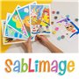 SentoSphère - SABLIMAGE - FAUNE AFRICAINE - 881 - Kit Loisir Créatif - Réaliser 4 tableaux avec 15 tonalités de sable - A partir