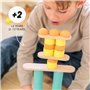 OPPI - STIX - Jeu éducatif en Bois et Silicone - Jeu d'éveil - Motricité - Jeu de Construction - 2-12 Ans - avec livret d'instru