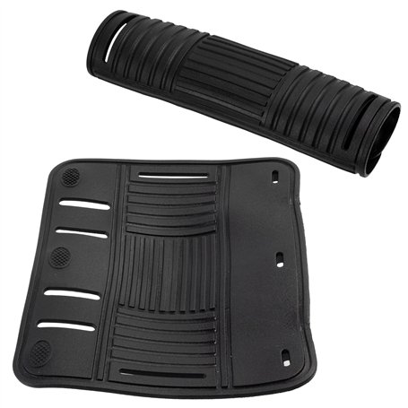 AERZETIX - Lot de 6 Housses de poignée de Sac à Main 127x105 pour Sangle 30 mm - en Caoutchouc - Accessoire pour valises Bagage