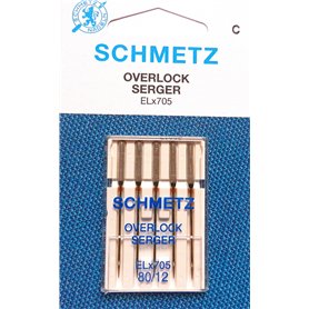 Schmetz ELx705 Aiguilles de surjeteuse pour machine à coudre Taille 80/12