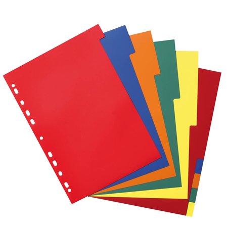 Herlitz Pack de 10 Intercalaires A4 Couleurs Assorties