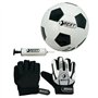 Best Sporting Ensemble gants de gardien de but de football + pompe I Accessoires de football I Kit avec pompe à ballon + gants d