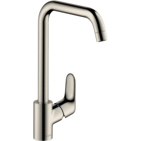 Hansgrohe - Robinet mitigeur d'évier - Hansgrohe FOCUS Mitigeur évier bec haut Aspect acier 31820800