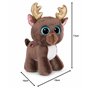 NICI 49289 Cuddly Toy Glubschis Reindeer Chocolatte Mousse 17 cm Brown Standing Sustainable Soft Plush Cute Plush Toy for Cuddli
