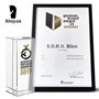 Rössler Papier 1317452609 - S.O.H.O. Classeur DIN A4 avec étiquette de dos, largeur de dos 85 mm, Special Line Hazelnut, 1 pièce