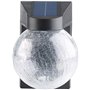 Luminea Lampe Murale Solaire à LED en Verre craquelé avec détecteur de mouv...