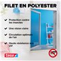 tesa Insect Stop COMFORT pour Porte-Fenêtres - Moustiquaire avec Ruban Auto Agrippant - Filet Anti-Moustique - Blanc, 120 cm x 2