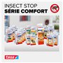 tesa Insect Stop COMFORT pour Porte-Fenêtres - Moustiquaire avec Ruban Auto Agrippant - Filet Anti-Moustique - Blanc, 120 cm x 2