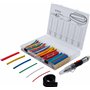 BGS 70143 | Mini chalumeau avec assortiment de gaines thermo-rétractables | colorés | avec ignition piézoélectrique | 162 pièces