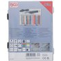 BGS 70143 | Mini chalumeau avec assortiment de gaines thermo-rétractables | colorés | avec ignition piézoélectrique | 162 pièces