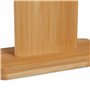 Relaxdays Planches à découper avec Support, Lot de 6, Petites planchettes en Bambou, 22 x 16 cm, Nature