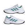 adidas Homme Gamecourt 2.0 Tennis Shoes Chaussures, FTWR White/Pure Teal/Core Black, 43 1/3 EU