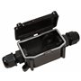 McPower 1300409 Boîte de raccordement en plastique résistant aux UV avec joint en caoutchouc 2 sorties