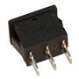 McPower 1323077 Interrupteur à bascule 3 pôles Noir AC 250 V/6 A