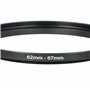 vhbw Bague d'adaptation de Filtre Step-Up de 62 mm vers 67 mm pour Objectif d'appareil Photo - Adaptateur, métal, Noir