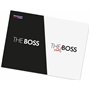 BRUBAKER Tasses à Café The Boss & The Real Boss avec Carte de Vœux - Couple de Tasses à Café noir et Blanc - 300 ml Tasses lutin