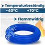 Kalitec H07V-U 1 x 1,5 mm² bleu I Fil simple en PVC ignifuge 1,5 mm² I Toron rigide I Tension nominale 450/750 V I Câble de câbl