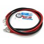eXODA Câble de batterie 150cm câble d'alimentation en cuivre 35 mm² avec cosses à œillets M8