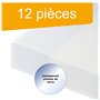 Perfect Line - Protège-livres - 12 pièces - Transparent - Polypropylène - 30,5 cm x 56 cm - Extra solide et stable - Indélébile