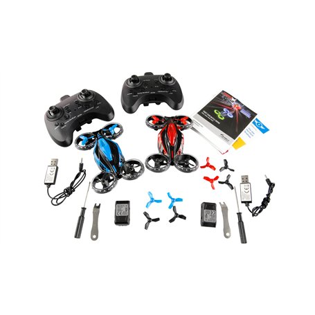 Amewi FightStar Battle Drone Set RTF Rouge & Bleu