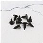 EMSea 30pcs Garniture de Porte Voiture Rivets Pare-Chocs Vis de Clip 18mm Tête Trou 6mm Fixation de Pression