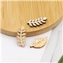 EMSea Lot de 200 découpes en bois pour bricolage - Copeaux de bois décoratifs - Feuilles de bois - Décoration d'art en bois pour