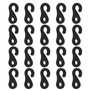 EMSea 20pcs Crochet Amortisseur de Tente Crochet Coupe-Vent Accessoires de Tente pour Tentes de Camping Auvents Pare-Soleil en P