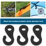 EMSea 20pcs Crochet Amortisseur de Tente Crochet Coupe-Vent Accessoires de Tente pour Tentes de Camping Auvents Pare-Soleil en P