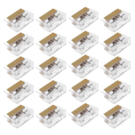 ECSiNG 20pcs PCB Porte-fusible avec 20pcs Couvercle Transparent Double Bornes 250V 6A 5x20mm Fusible PCB Panneau Support de Mont