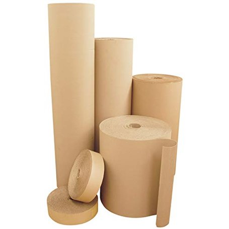 REALPACK® | 1 rouleau de papier en carton ondulé | Taille : largeur 850 mm x longueur 75 m | Meilleur prix | Assez solide et idé