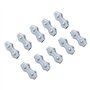 KATSU 10 Pièces 6mm Câble à Pince pour Corde Métallique Boulon Duplex en Acier Pinces pour Fils Duplex Clôture électrique Cordes