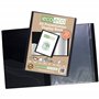 eco-eco Eco001x2 Lot de 2 porte-vues A5 50% recyclé avec 20 pochettes en plastique Noir