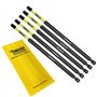 5 x SabreCut SCRSQ2152_5 152 mm SQ2 carré tournevis à percussion magnétique jeu d'embouts à une extrémité robuste compatible ave