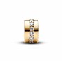 Pandora Moments 761972C01 Clip en argent sterling avec alliage plaqué or 14 carats et zircone Compatible avec les bracelets Mome