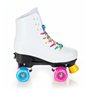 Raven - Patins à roulettes Iris du 31 au 34 Adulte Enfant Blanc Mixte Taille Ajustable Raven Femme Fille Roller Quad Adulte Enfa