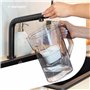 Wessper Carafe Filtrante avec Filtre, Carafe pour porte de réfrigérateur 2,7 L, Cartridges avec Charbon Actif et Résine échangeu
