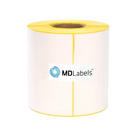MD Labels Étiquettes thermiques blanches en rouleau 100x150mm 300 pièces avec perforation - adhésif permanent