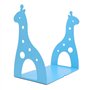 Serre-livres en métal antidérapant en forme de girafe bleu