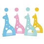 Serre-livres en métal antidérapant en forme de girafe bleu