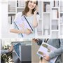 10 Pcs Clear Covers Report avec U-Type Sliding Bar, fournitures scolaires de bureau Transparent Resume Presentation File Dossier