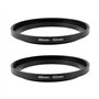 The Lord of the Tools Lot de 2 bagues d'adaptation pour Filtre d'objectif 46 mm à 52 mm en Alliage d'aluminium Noir pour Apparei