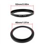 The Lord of the Tools Lot de 2 bagues d'adaptation pour Filtre d'objectif 46 mm à 52 mm en Alliage d'aluminium Noir pour Apparei