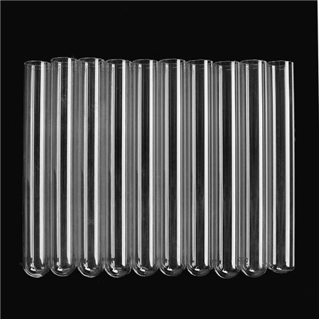 EsportsMJJ 10pcs 38ml tube de verre borosilicate Pyrex tubes tube d'essai de soufflage 20mm x 1mm x150 mm